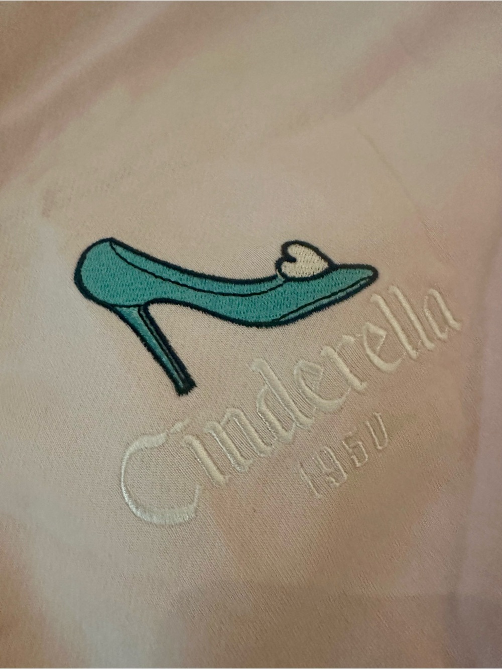 Disney Light Pink Cinderella Crewneck Sweatshirt with Character Trim - Picture 4 of 5